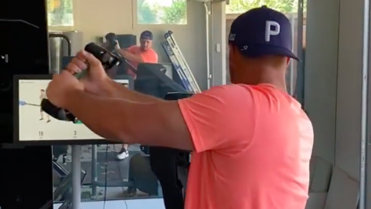 Bryson DeChambeau trains on REVOLUTIONARY Proteus Motion machine